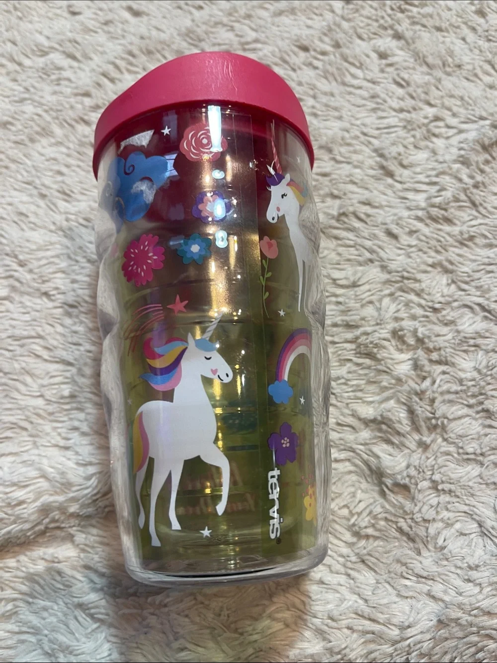 Believe in Your Dreams Pink Unicorn tervis Kids Travel Cup